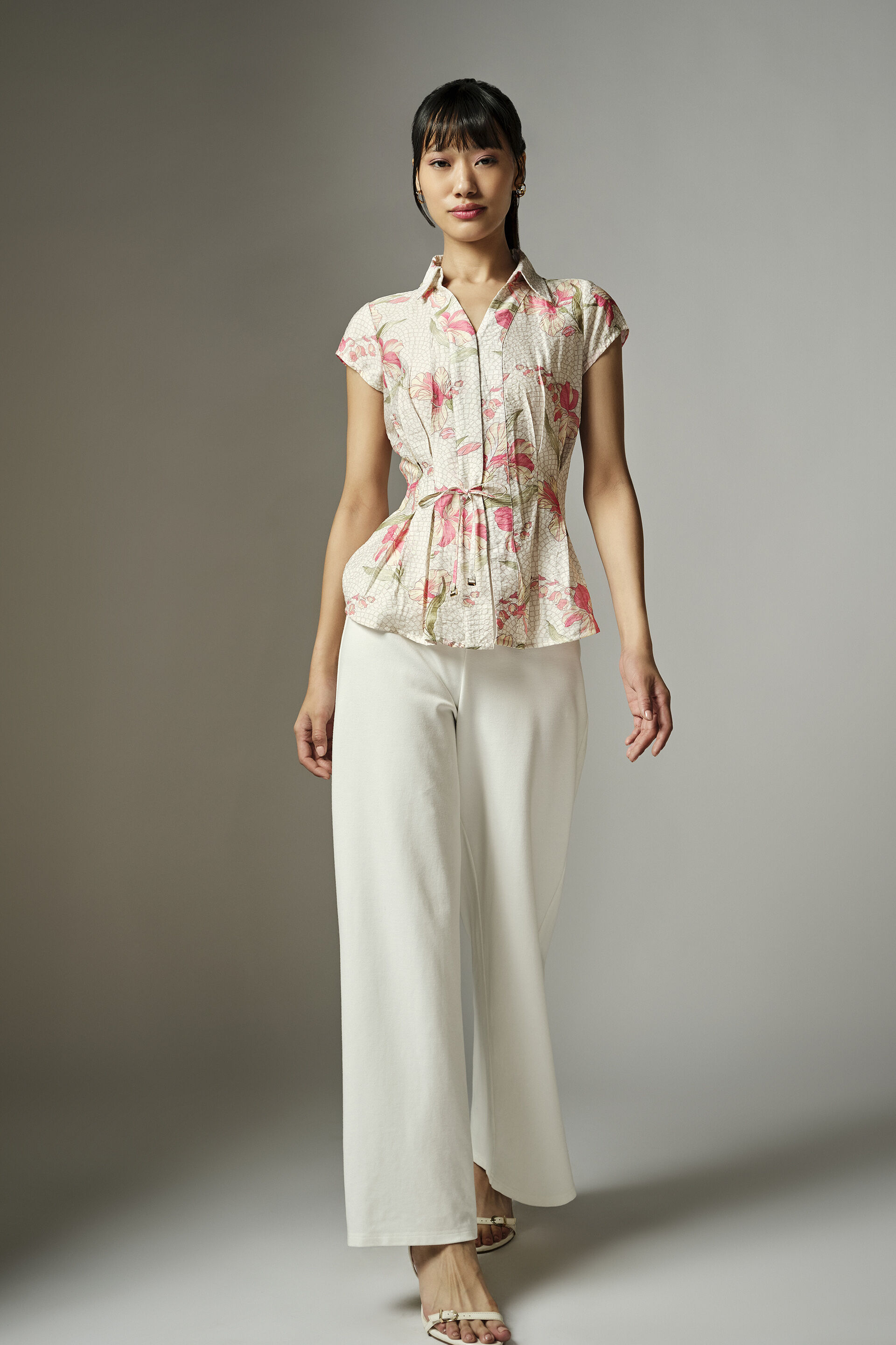 Amy Floral Print Top, Multi Color, image 2